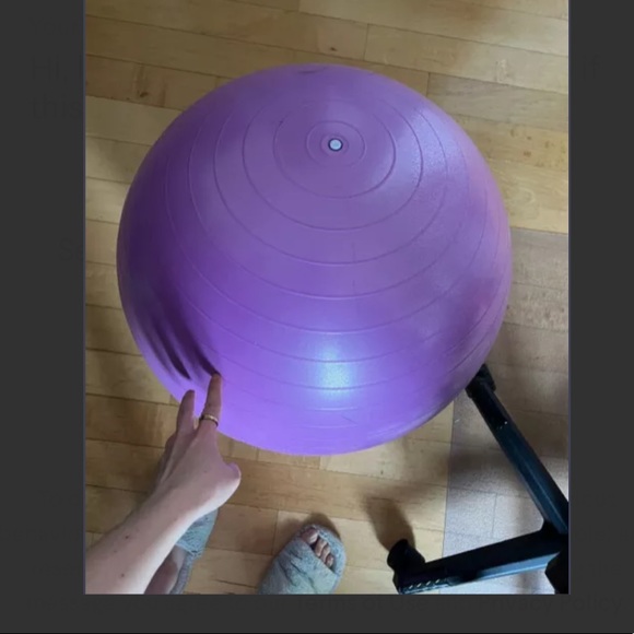 Yoga ball with pump - Picture 2 of 6
